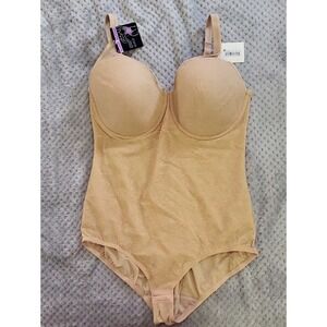 Nwt Bali Nude Lace Shapewear Bodysuit 40D